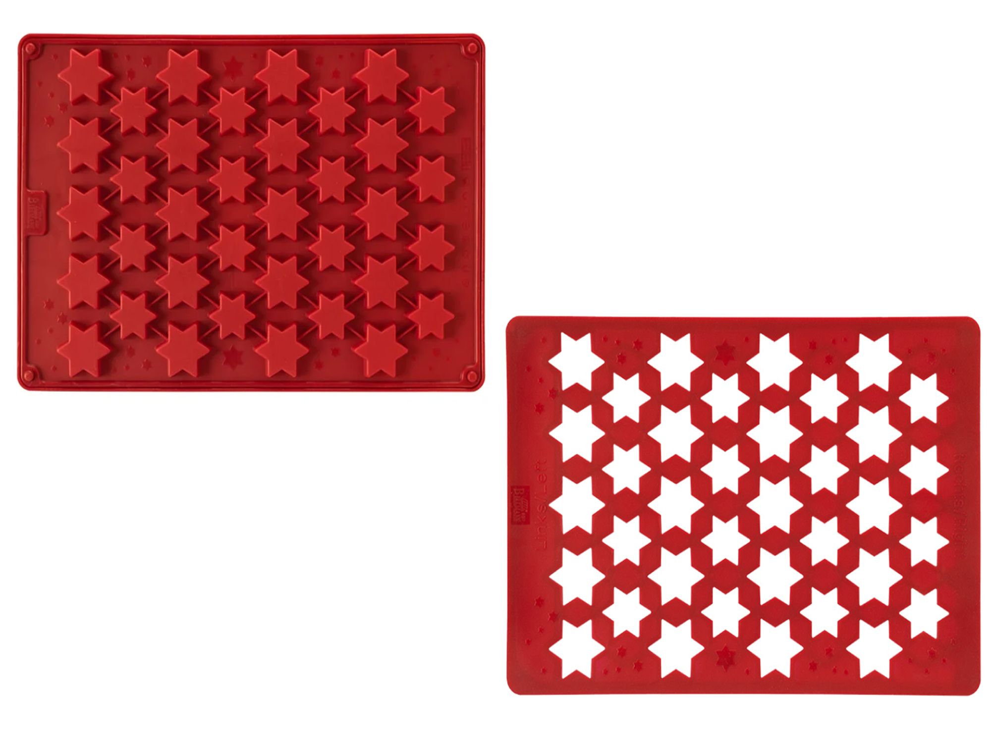 Silikon-Backmatte mit Teigkarte & Rezept für Zimtsternchen